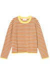 Maxwell Sweater in Camel Stripe