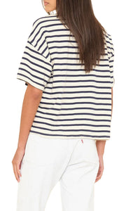 Romeo Tee in Natural Stripe