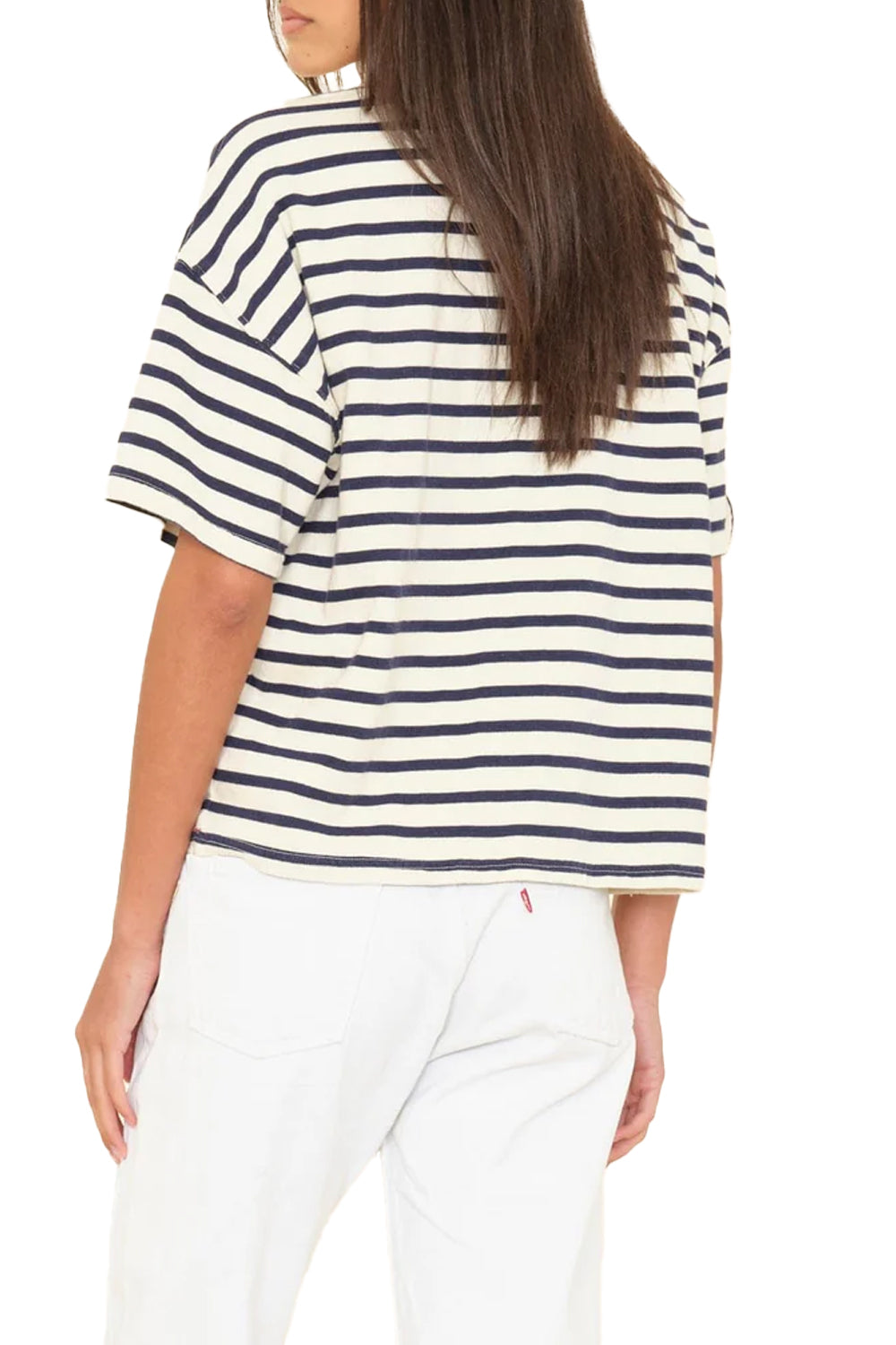 Romeo Tee in Natural Stripe