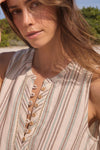 Twyla Top in Ivory Sand