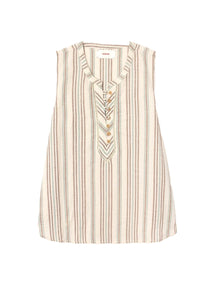 Twyla Top in Ivory Sand