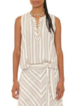 Twyla Top in Ivory Sand