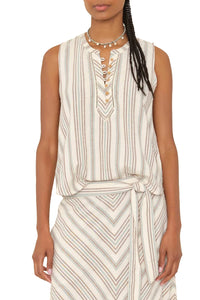 Twyla Top in Ivory Sand