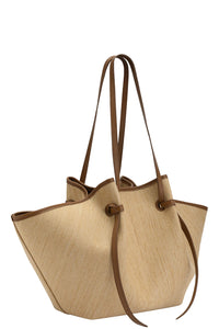 Large Mochi in Biscuit Woven Raffia