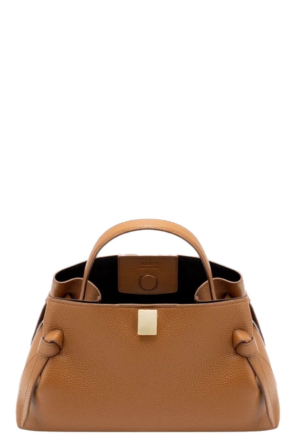 Gyoza in Hazel Pebble Grained Leather