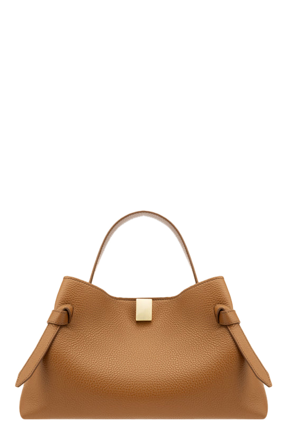Gyoza in Hazel Pebble Grained Leather