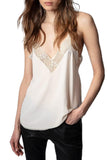 Christy Silk Cami in Ecru