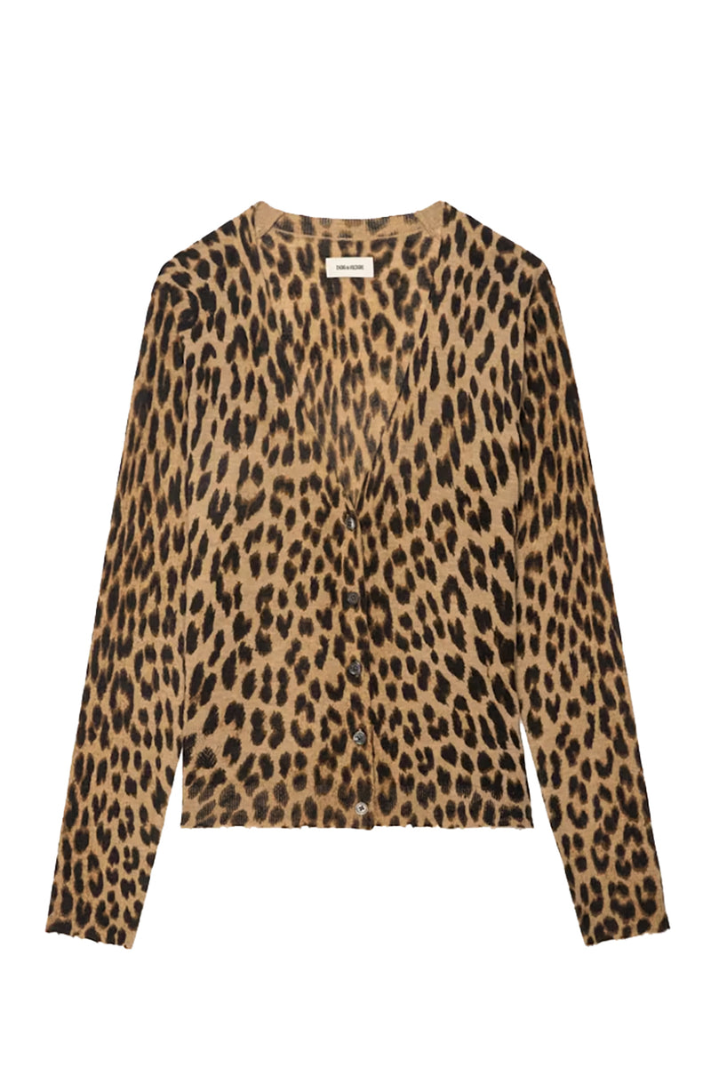 Manala Cashmere Cardigan in Daim