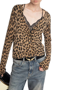 Manala Cashmere Cardigan in Daim
