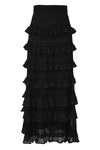 Illuminate Lace Frill Skirt in Black