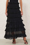 Illuminate Lace Frill Skirt in Black