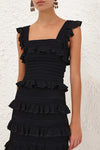 Illuminate Lace Frill Cami in Black