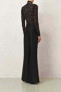High Neck Bodysuit in Black
