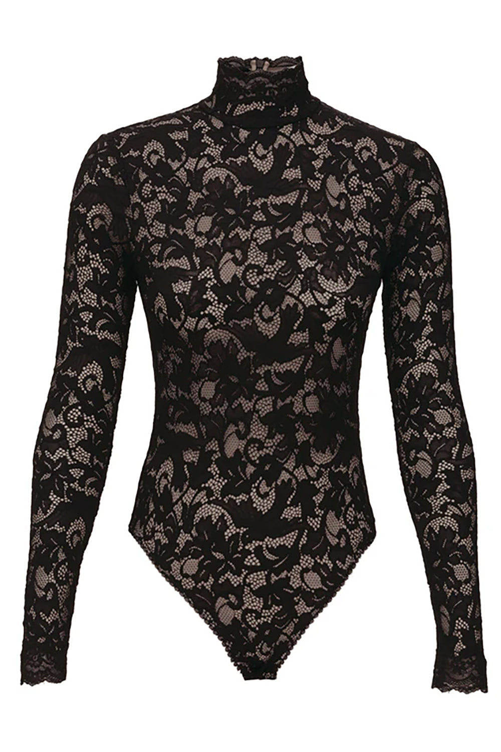 High Neck Bodysuit in Black