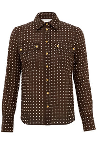 Cargo Shirt in Chocolate Cream Dot