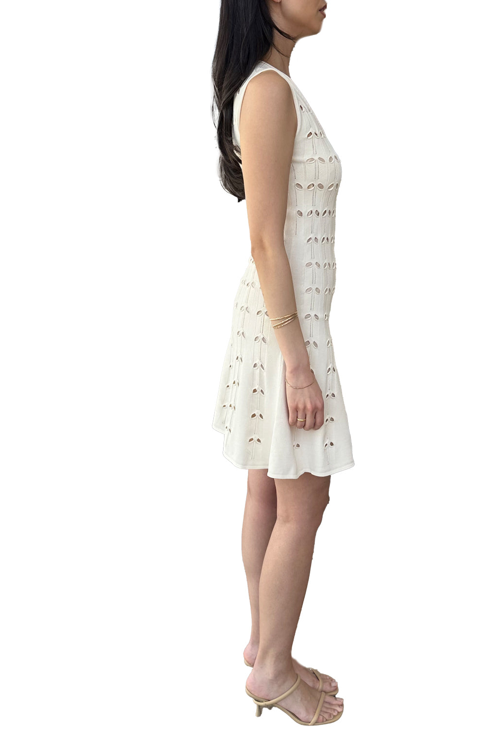 Rhiannon Pointelle Mini Dress in Cream – Krista K Boutique