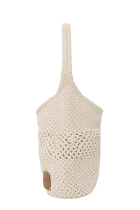 Crochet Hobo in Off White