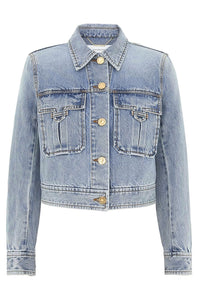 Denim Jacket in Sea Foam