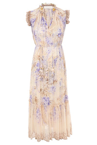 Dawning Flutter Dress in Lilac Floral