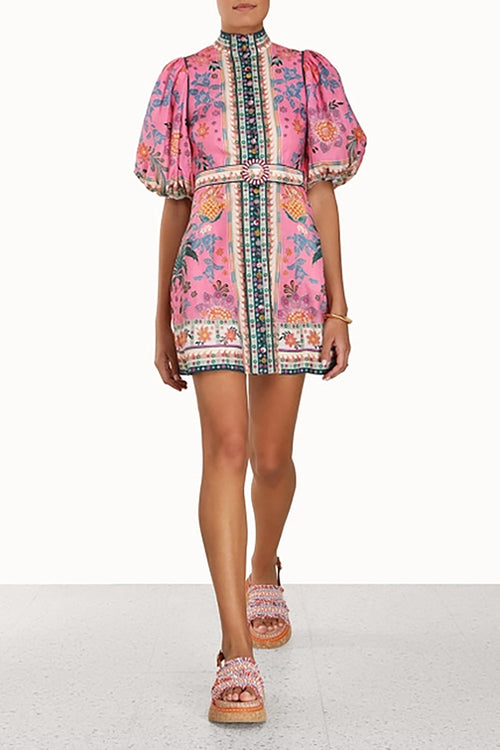 Ginger Buttoned Mini Dress