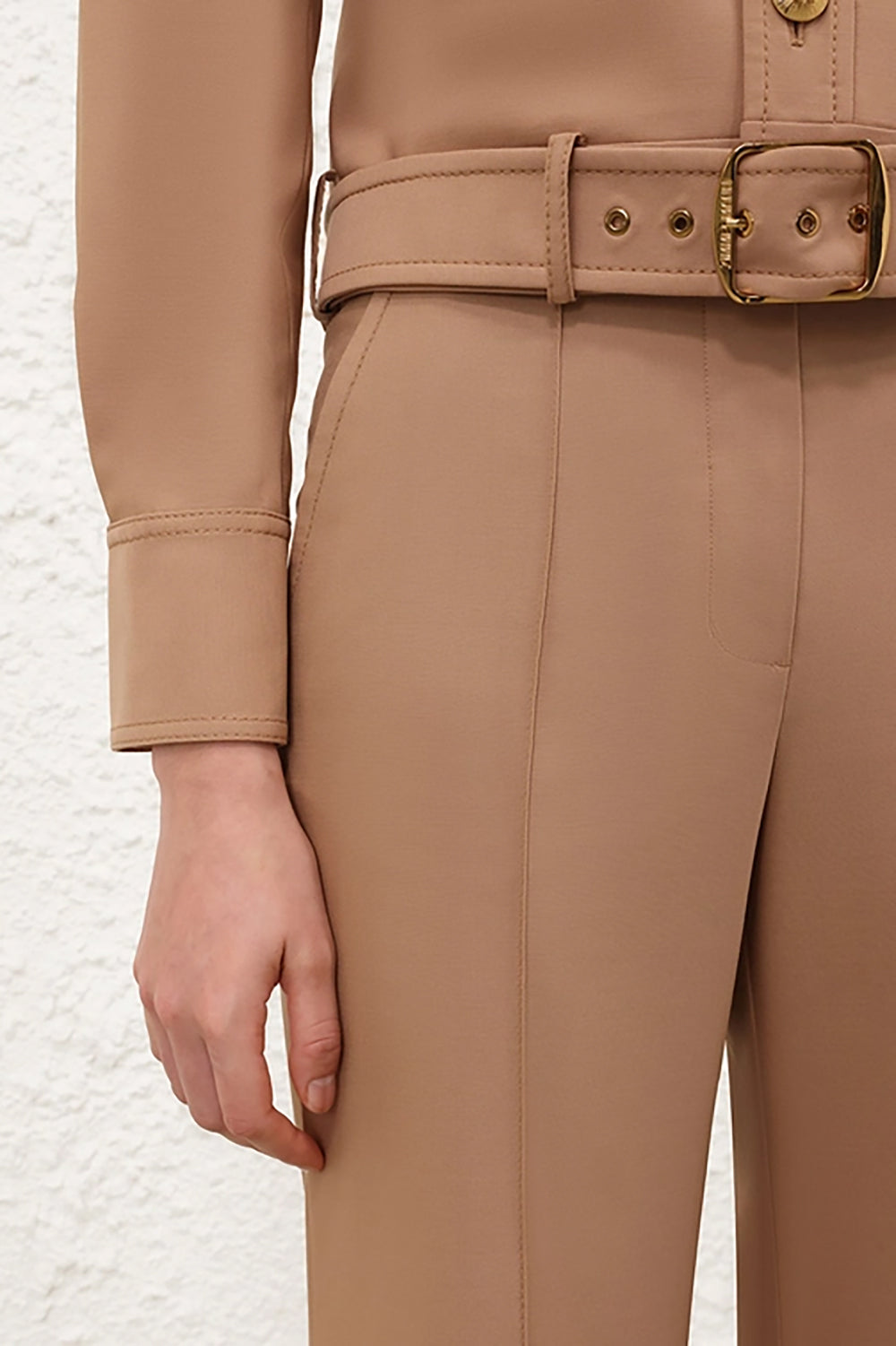 Hypnotic Stretch Wool Flare in Biscuit – Krista K Boutique