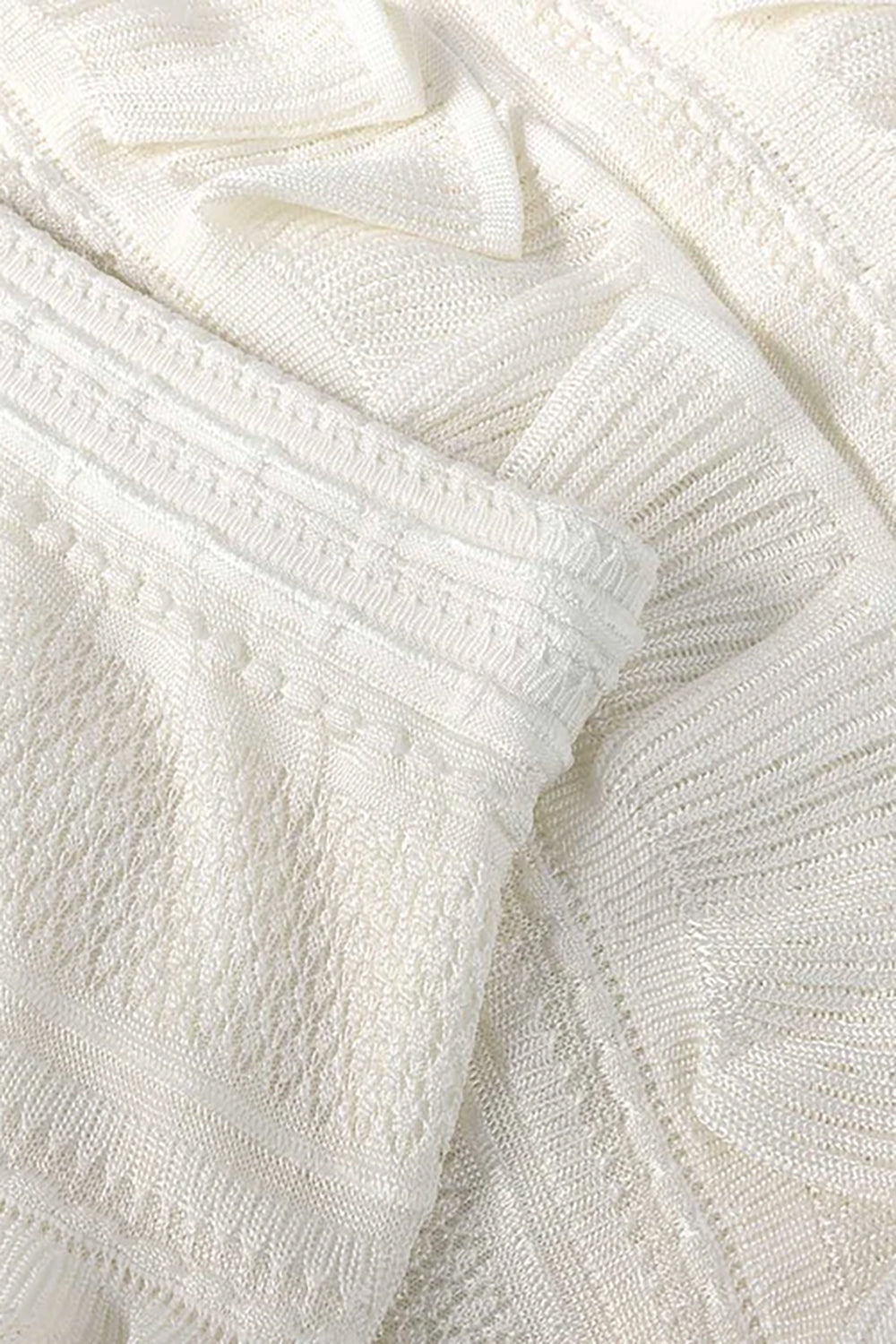 Luna Lace Frill Skirt in Ivory