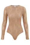 Lace Bodysuit in Biscuit