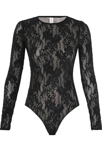 Lace Bodysuit in Black