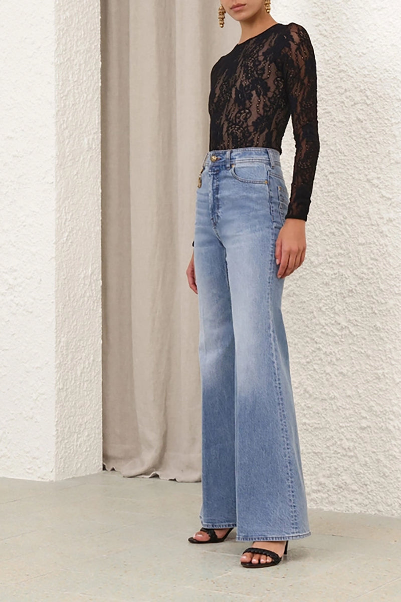 Lace Bodysuit in Black