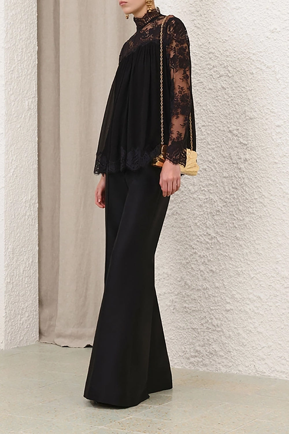 Hypnotic Lace Yoke Top in Black – Krista K Boutique