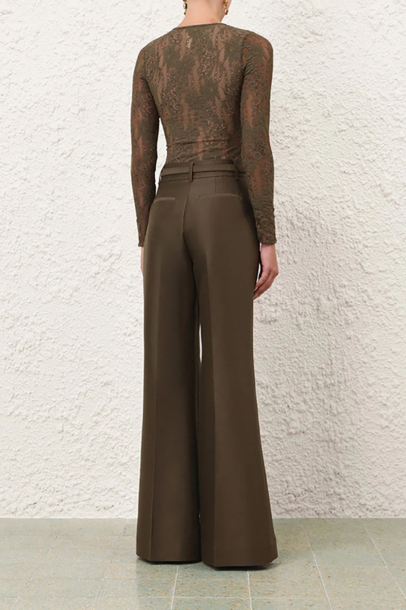 Lace Bodysuit in Olive