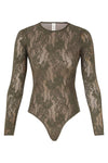 Lace Bodysuit in Olive