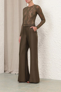 Lace Bodysuit in Olive
