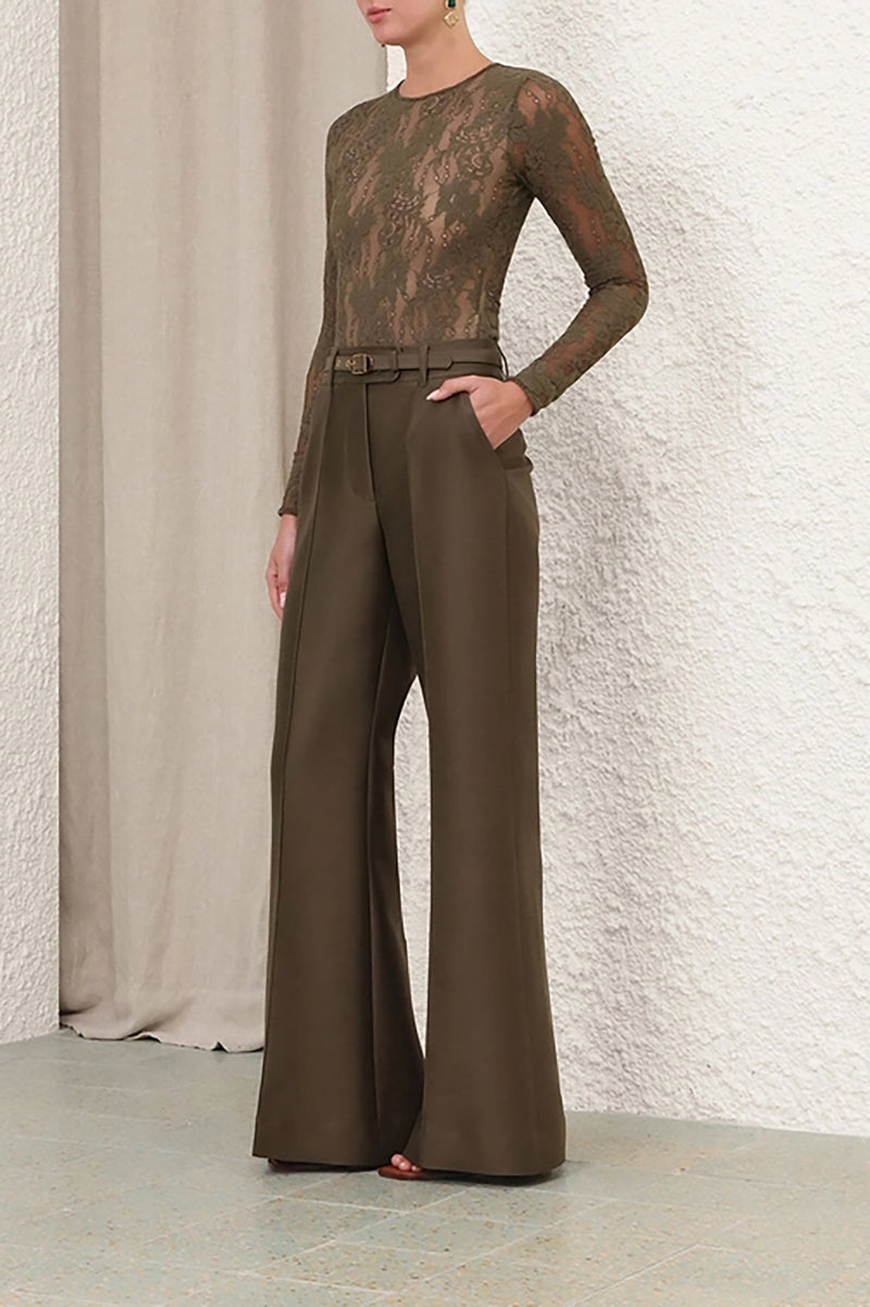 Lace Bodysuit in Olive