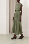 Illuminate Gathered Skirt in Olive