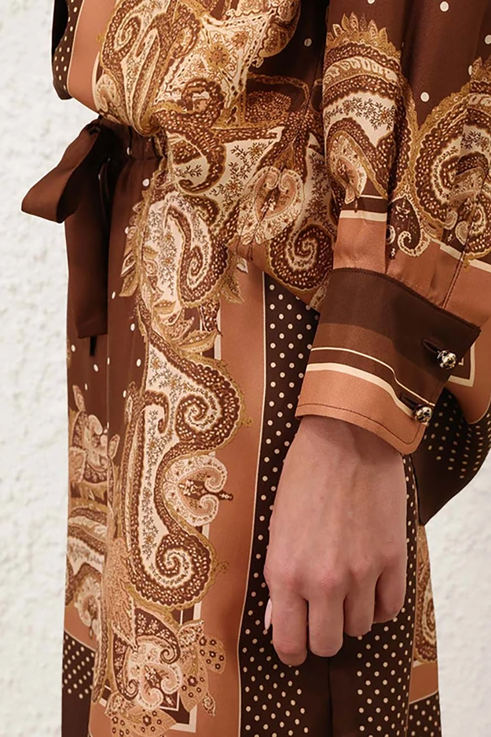 Luna Track Pant in Caramel Paisley