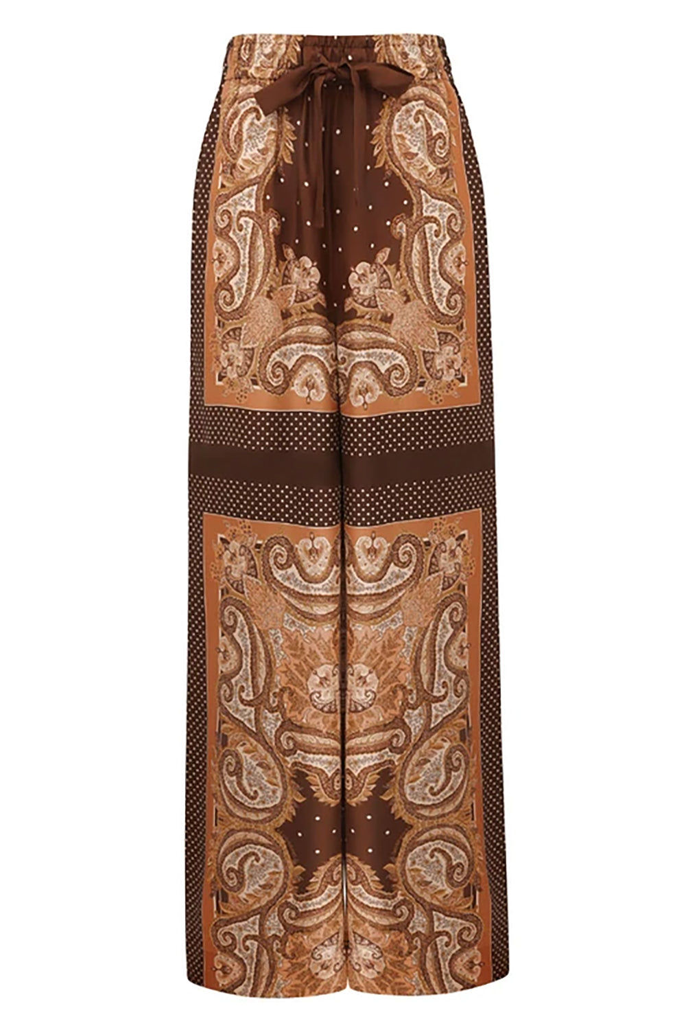 Luna Track Pant in Caramel Paisley