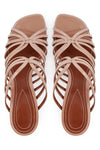 Aura Mule Sandal 85 in Peach