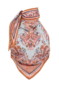 Aster Scarf Bodice in Blue Paisley Floral