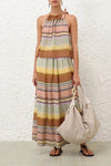 Coco Stripe Circle Skirt in Stripe