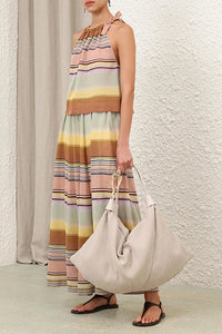 Coco Stripe Circle Skirt in Stripe