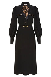 Utility Midi Dress in Black