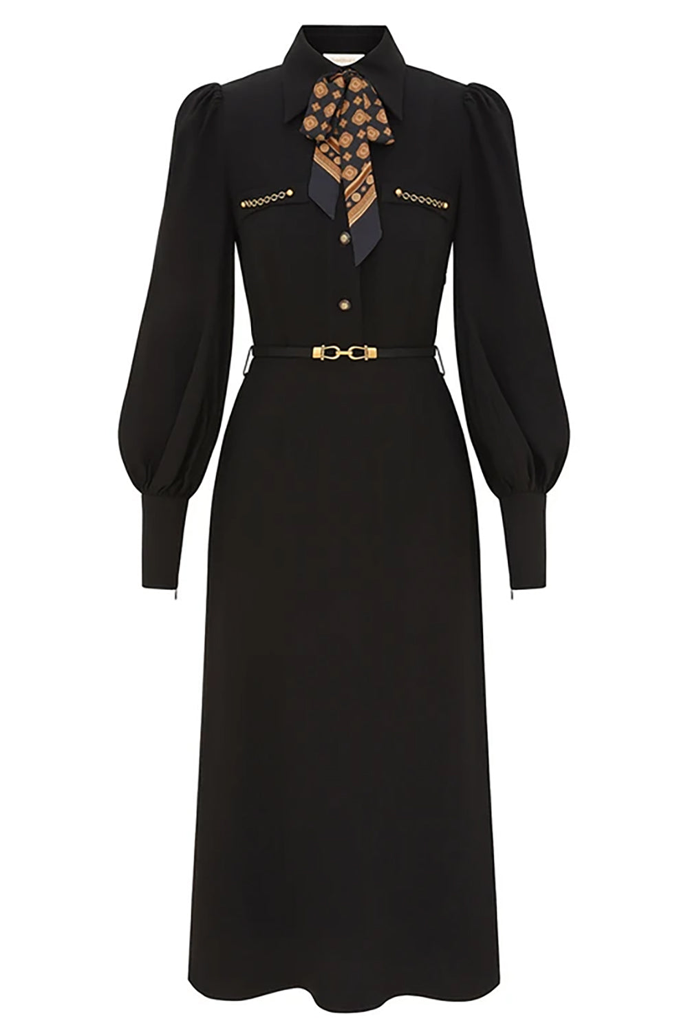 Utility Midi Dress in Black