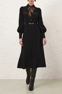 Utility Midi Dress in Black