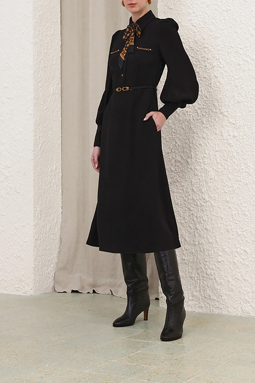 ZIMMERMANN Utility Midi Dress | Black