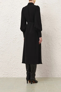 Utility Midi Dress in Black