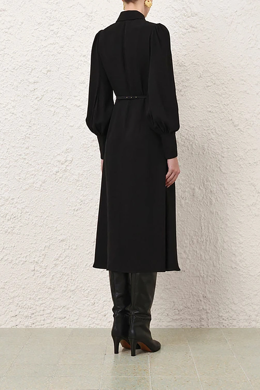 Utility Midi Dress in Black