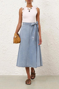 Awaken Frill Tank in Ivory