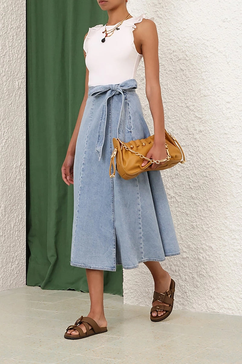 Awaken Frill Tank in Ivory