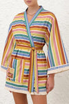 Everley Robe in Multi Stripe